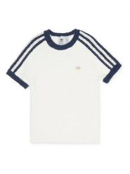 Adidas Koszulka dzianinowa w kolorze kremowym rozmiar: M. Brązowe bluzki damskie Adidas, m, bez wzorów, z dzianiny, bez kołnierzyka. Za 127.35 zł.