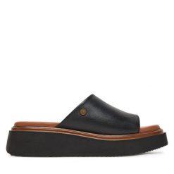 Klapki Beverly Hills Polo Club. Czarne klapki damskie Beverly Hills Polo Club, bez wzorów, bez obcasa. Za 279.99 zł.