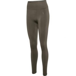 Damskie legginsy Hummel Flow. Brązowe legginsy damskie HUMMEL, xl, bez wzorów, z dzianiny. Za 170.50 zł.