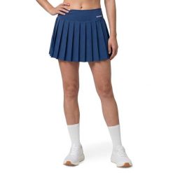 Damskie spódnico-spodenki tenisowe Siroko Flow Femme-W Navy. Niebieskie spódniczki damskie SIROKO, bez wzorów, z tkaniny, sportowe, plisowane. Za 212.00 zł.