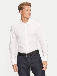 Boss Koszula Relegant 50518304 Biały Regular Fit. Białe koszule męskie Boss, l, bez wzorów, z bawełny, bez kołnierzyka, bez ramiączek. Za 261.42 zł.