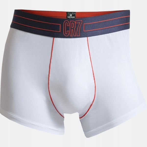 BOKSERKI MĘSKIE BIELIZNA CRISTIANO RONALDO CR7 1 SZT. L. Biała bokserki męskie CR7 Cristiano Ronaldo, bez wzorów, z bawełny. Za 79.11 zł.