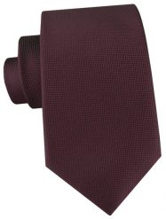 Męski Krawat - Kolor Burgundowy - Angelo di Monti. Czerwone krawaty i muchy męskie Angelo di Monti, bez wzorów, z tkaniny, eleganckie. Za 49.99 zł.