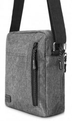 Męska, Materiałowa Torebka, Saszetka, Listonoszka - Pako Jeans - Popiel. Szare saszetki męskie Pako Jeans, z jeansu. Za 45.00 zł.