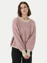 Kaffe Sweter Ellery 10509032 Różowy Loose Fit. Czerwone swetry klasyczne damskie Kaffe, xxl, z syntetyku, bez kołnierzyka. Za 149.99 zł.