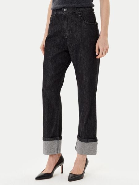 Rinascimento Jeansy CFC0125150003 Czarny Loose Fit. Czarne jeansy damskie RINASCIMENTO. Za 359.99 zł.