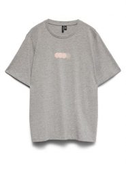 Vero Moda Koszulka w kolorze szarym rozmiar: XS. Szare bluzki damskie Vero Moda, xs, bez wzorów, z bawełny, bez kołnierzyka, bez ramiączek. Za 53.17 zł.