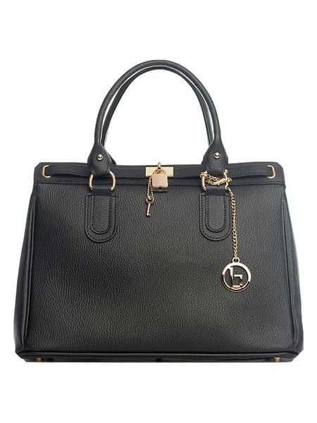 Lia Biassoni Skórzana torebka "Nure" w kolorze czarnym - 36 x 28 x 18 cm rozmiar: onesize. Czarne torebki klasyczne damskie Lia Biassoni, bez wzorów, z materiału, bez dodatków. Za 335.82 zł.