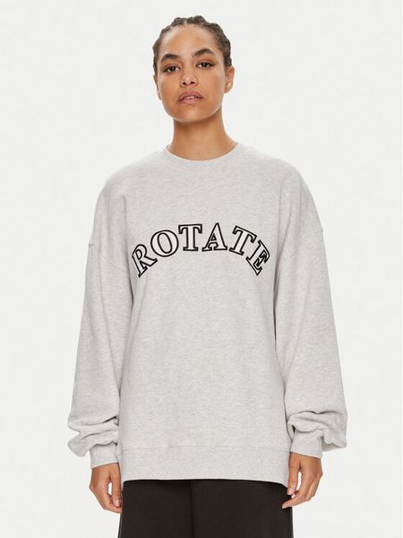 ROTATE Bluza Sui 1124541473 Szary Boxy Fit. Szare bluzy bez kaptura damskie ROTATE, l, z bawełny. Za 399.99 zł.