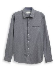 Tom Tailor Koszula - Regular fit - w kolorze szarym rozmiar: XL. Szare koszule męskie Tom Tailor, xl, bez wzorów, z bawełny, bez kołnierzyka, bez ramiączek. Za 87.61 zł.