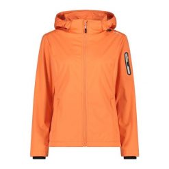 Damska kurtka turystyczna z kapturem CMP. Brązowe kurtki damskie CMP, xl, bez wzorów, z softshellu, z kapturem. Za 390.50 zł.