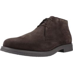 Buty GEOX U CLAUDIO Brązowy. Brązowe buty trekkingowe męskie Geox, ze skóry, bez zapięcia, trekkingowe. Za 328.99 zł.
