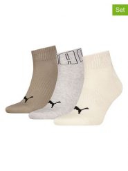 Puma Skarpety (3 pary) w kolorze szaro-beżowym rozmiar: 35-38. Brązowe skarpetki męskie Puma, bez wzorów, prążkowane. Za 41.69 zł.