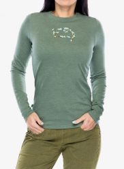 Bluza wspinaczkowa damska E9 Fiona. Zielone bluzy z kapturem damskie E9, s, z bawełny. Za 224.39 zł.