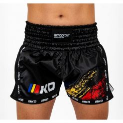 Knockout V2 KickBox KickBox Szorty. Czarne szorty męskie KNOCKOUT, bez kołnierzyka. Za 151.79 zł.