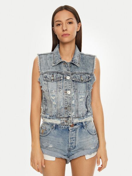 One Teaspoon Kamizelka 26832 Niebieski Regular Fit. Niebieskie kamizelki damskie One Teaspoon, m, z bawełny. Za 329.99 zł.