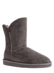 ISLAND BOOT Kozaki zimowe "Adeline" w kolorze antracytowym rozmiar: 39. Czarne kozaki damskie Island Boot, z materiału, bez obcasa. Za 154.07 zł.