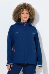 Damskie Kurtka funkcyjna softshell hydrofobowa kaptur. Czarne kurtki damskie Ulla Popken, plus size, bez wzorów, z elastanu, z kapturem. Za 479.99 zł.