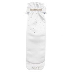 Krawat jeździecki z odpinanym kołnierzykiem ANKY Stocktie Multi-Fit. Białe krawaty i muchy męskie ANKY, bez wzorów, eleganckie. Za 324.00 zł.