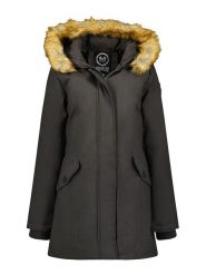 Maison Montaigne Parka "Dinamai" w kolorze szarym rozmiar: S. Szare parki damskie Maison Montaigne, s, z aplikacjami. Za 173.99 zł.