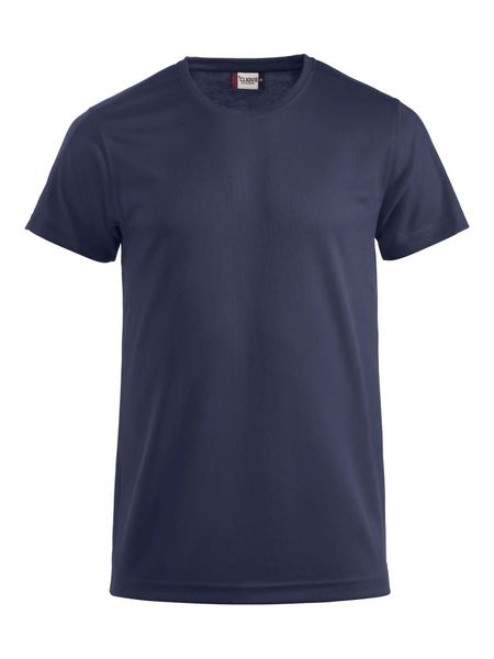 Clique T-shirt Ice-T z oddychającego materiału – dark navy. Niebieskie t-shirty męskie CLIQUE, m, bez wzorów, z poliesteru, bez kołnierzyka. Za 99.59 zł.