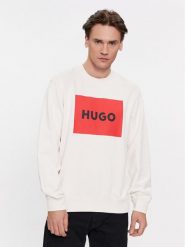 Hugo Bluza Duragol222 50467944 Biały Regular Fit. Białe bluzy bez kaptura męskie Hugo, m, z bawełny. Za 289.99 zł.