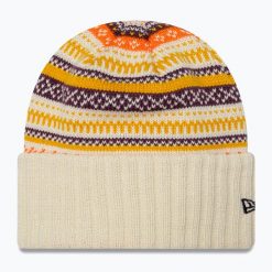 Czapka zimowa damska New Era Rail Isle Cuff Knit Beanie. Brązowe czapki zimowe damskie New Era. Za 129.99 zł.