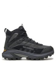 Merrell Śniegowce Moab Speed 2 Thermo Mid Wp J068305 Czarny. Czarne buty zimowe męskie MERRELL, ze skóry, bez zapięcia. Za 919.99 zł.
