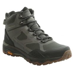 Buty trekkingowe męskie Karrimor Spiral Mid. Zielone buty trekkingowe męskie Karrimor, z materiału, przed kolano, bez zapięcia, trekkingowe. Za 460.79 zł.