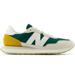 Buty sportowe New Balance MS237RTY zielono-beżowe zielone. Zielone buty sportowe na co dzień męskie z gumy, bez zapięcia. Za 487.95 zł.