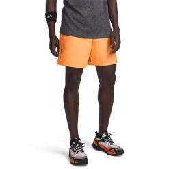 Spodenki Tech Męskie Under Armour. Brązowe szorty męskie Under Armour, m, z materiału, na fitness i siłownię. Za 154.90 zł.