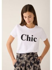 More & More Koszulka w kolorze białym rozmiar: 34. Białe t-shirty damskie MORE & MORE, bez wzorów, bez kołnierzyka. Za 127.35 zł.