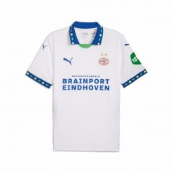 Trzecia koszulka PSV Eindhoven 2024/25. Białe bluzki damskie Puma, s, bez wzorów, sportowe, bez kołnierzyka, bez ramiączek. W wyprzedaży za 358.00 zł.