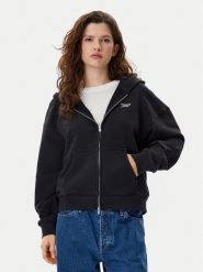 Tommy Jeans Bluza Script Logo DW0DW20303 Czarny Boxy Fit. Czarne bluzy bez kaptura damskie Tommy Jeans, xxs, z bawełny. Za 379.99 zł.