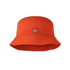 Kapelusz BUFF ADVENTURE BUCKET HAT SOLID. Czerwone kapelusze damskie Buff, na lato, bez wzorów, z materiału. Za 169.90 zł.
