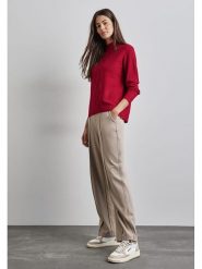 Street One Sweter w kolorze czerwonym rozmiar: 38. Czerwone golfy damskie Street One, bez wzorów, ze splotem, bez ramiączek. Za 144.92 zł.