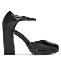 Czółenka DeeZee. Czarne czółenka damskie DeeZee, bez wzorów, bez obcasa. Za 169.99 zł.