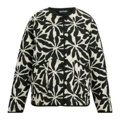 Kurtka Damska Mira Abstract Floral Padded Jacket. Brązowe kurtki damskie Regatta, bez wzorów, z puchu, bez kaptura. Za 233.99 zł.