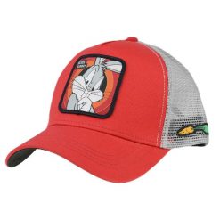 Czapka z daszkiem Capslab Looney Tunes Bugs Bunny Trucker CL/LOO/1/BUG1. Czerwone czapki męskie CapsLab, bez wzorów. Za 119.00 zł.