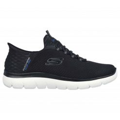 Buty do chodzenia męskie Skechers Summits High Range. Czarne buty sportowe na co dzień męskie Skechers, z materiału, bez zapięcia, trekkingowe. Za 329.99 zł.