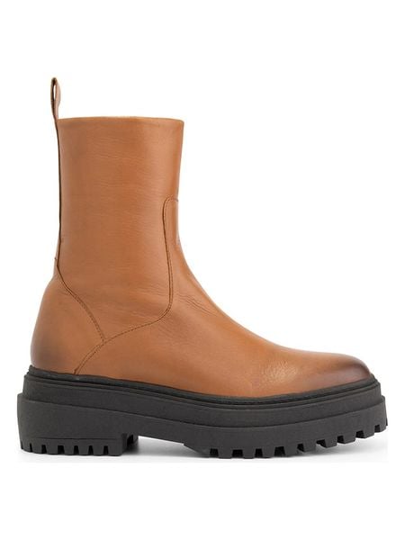 Mysa Skórzane botki "Hyacinthus" w kolorze jasnobrązowym rozmiar: 40. Brązowe botki damskie mysa, bez obcasa, bez zapięcia. Za 305.29 zł.