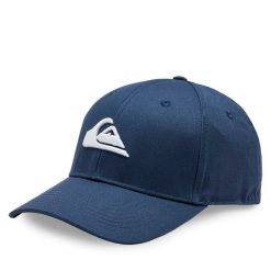 Czapka z daszkiem Quiksilver. Niebieskie czapki męskie Quiksilver, bez wzorów. Za 99.99 zł.