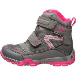 Botki zimowe w kolorze szaro-różowym. Czerwone botki dziewczęce CMP Shoes, bez wzorów, bez ramiączek. W wyprzedaży za 219.95 zł.