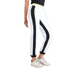 Neonowe spodnie dresowe damskie. Białe spodnie dresowe damskie LEONE 1947 APPAREL, l, bez wzorów, z dresówki. Za 136.83 zł.