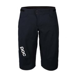 Spodenki rowerowe POC Velocity shorts. Czarne szorty męskie POC, bez wzorów, sportowe. Za 497.99 zł.