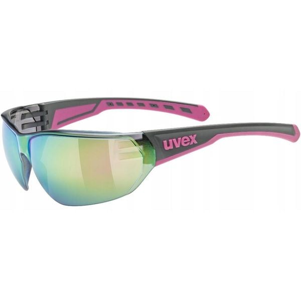 Okulary rowerowe dla dorosłych Uvex EQUATE. Czerwone okulary przeciwsłoneczne męskie Uvex. Za 92.18 zł.