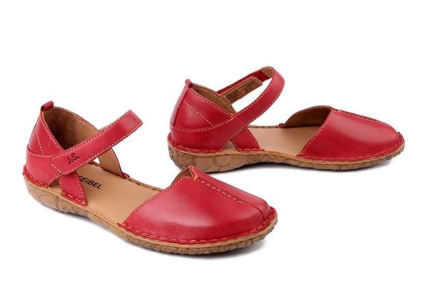 JOSEF SEIBEL 79542 476 470 Rosalie 42 rubin, sandały damskie. Czerwone sandały damskie Josef Seibel, bez wzorów, ze skóry, bez obcasa. Za 263.42 zł.