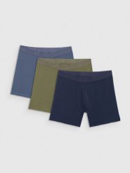 4F Bielizna bokserki (3-pack) męskie - multikolor XL. Bokserki męskie 4f, bez wzorów, z bawełny. Za 99.99 zł.