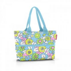 Torba shopper e1 florist lagoon. Shopper bag damskie Reisenthel, bez wzorów, na ramię, duże, z nadrukiem, bez dodatków. Za 172.90 zł.