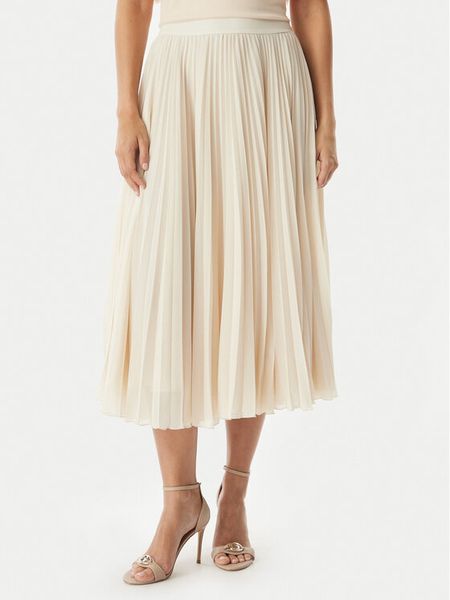Rinascimento Spódnica plisowana CFC0128147003 Beżowy jasny Regular Fit. Brązowe spódniczki damskie RINASCIMENTO, s, bez wzorów, z syntetyku, plisowane. Za 719.99 zł.